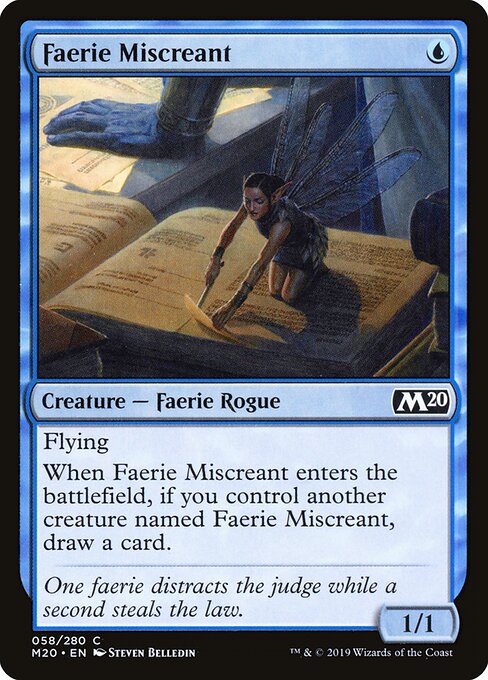 Faerie Miscreant - Core Set 2020 Magic card