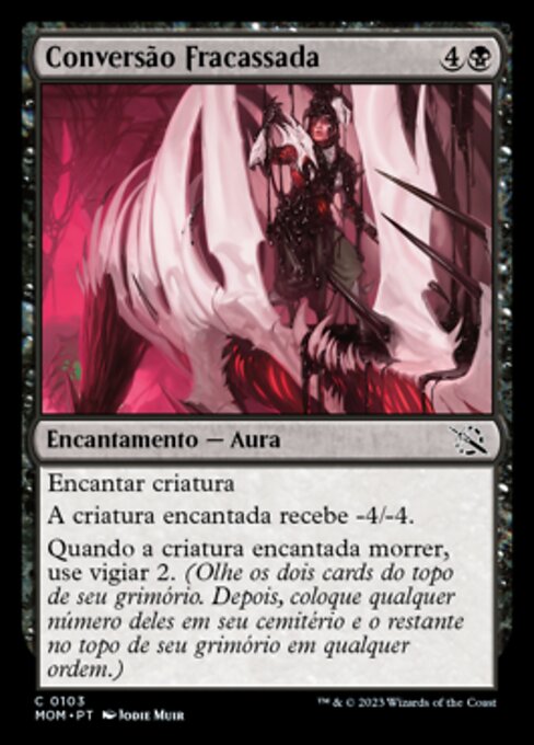Conversão Fracassada (Failed Conversion) - March of the Machine (#103) - Illustrated by Jodie Muir - Magic: The Gathering Card