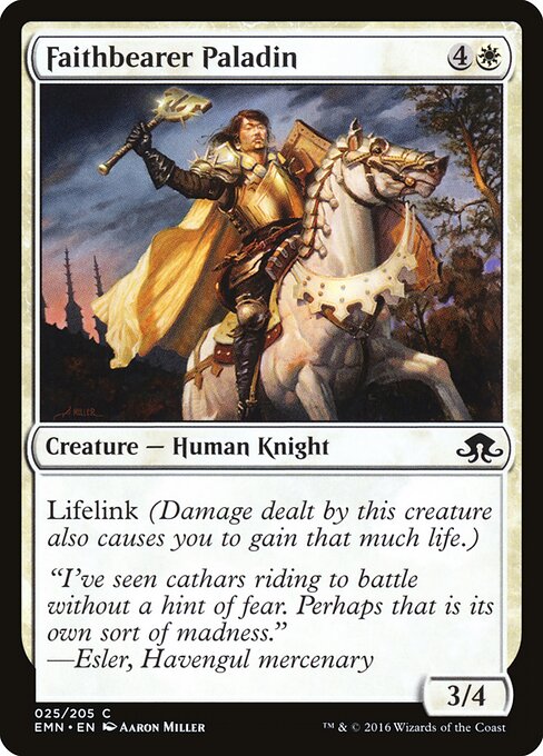 Faithbearer Paladin - Eldritch Moon Magic card