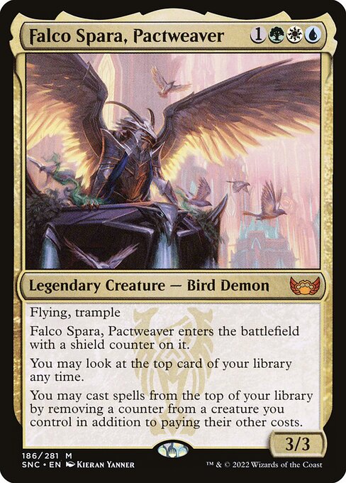 Falco Spara, Pactweaver - Streets of New Capenna Magic card