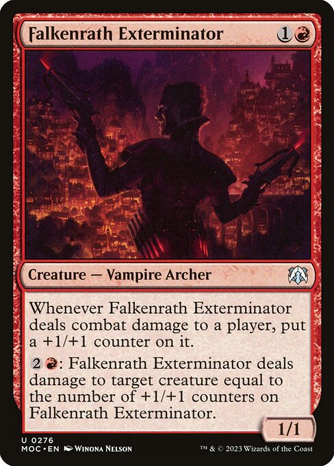 Falkenrath Exterminator - March of the Machine Commander (#276) - Illustrated by Winona Nelson - Magic: The Gathering Card