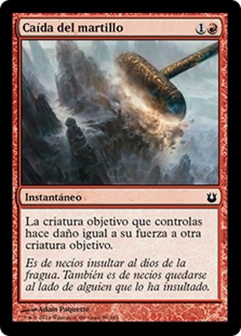 Schianto del Martello (Fall of the Hammer) - Commander 2015 (#154) - Illustrated by Adam Paquette - Magic: The Gathering Card