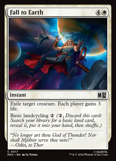 Fall to Earth - Marvel Super Heroes Commander Magic card