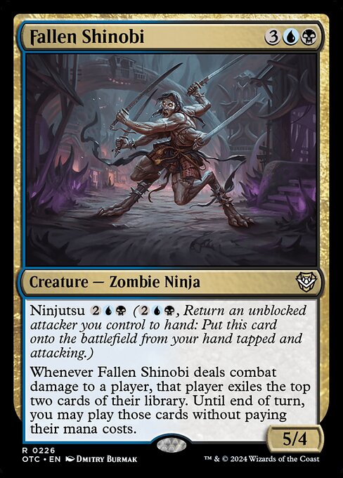 Fallen Shinobi - Outlaws of Thunder Junction Commander Magic card