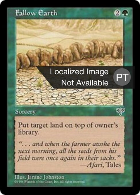 Fallow Earth - Classic Sixth Edition (#227) - Illustrated by Janine Johnston - Magic: The Gathering Card
