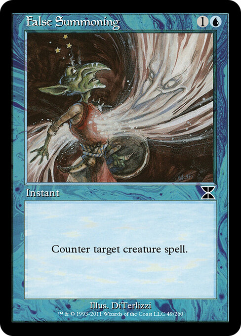 False Summoning - Masters Edition IV Magic card