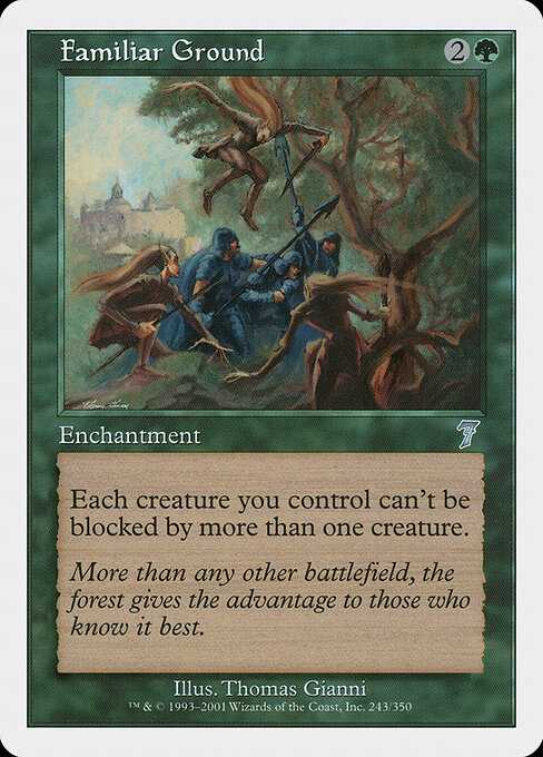 Familiar Ground - Seventh Edition Magic card