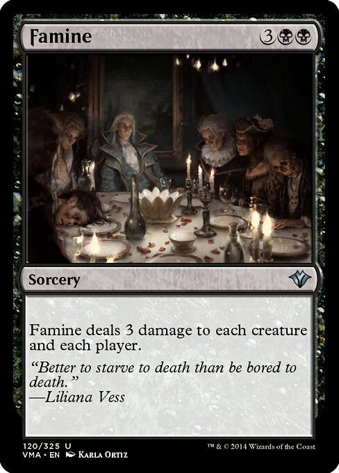 Famine - Vintage Masters Magic card