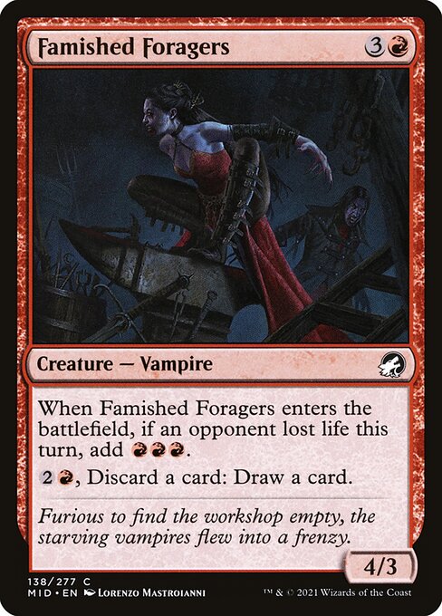 Famished Foragers - Innistrad: Midnight Hunt Magic card