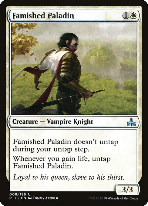 Famished Paladin - Rivals of Ixalan Magic card