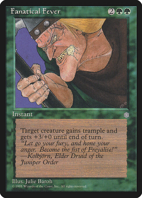 Fanatical Fever - Ice Age Magic card