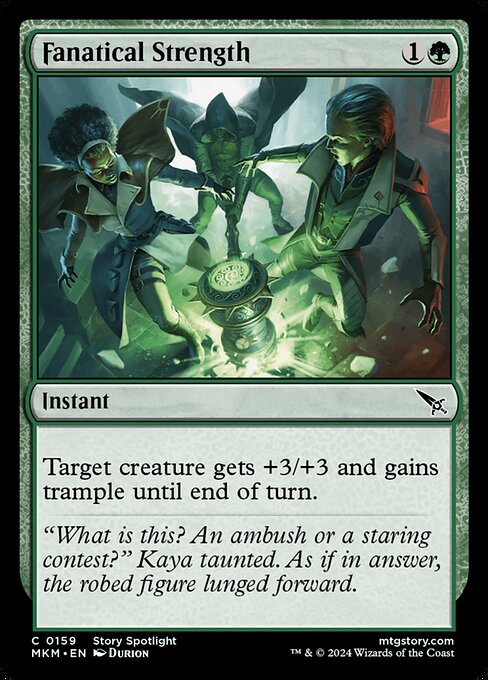 Fanatical Strength - Murders at Karlov Manor Magic card