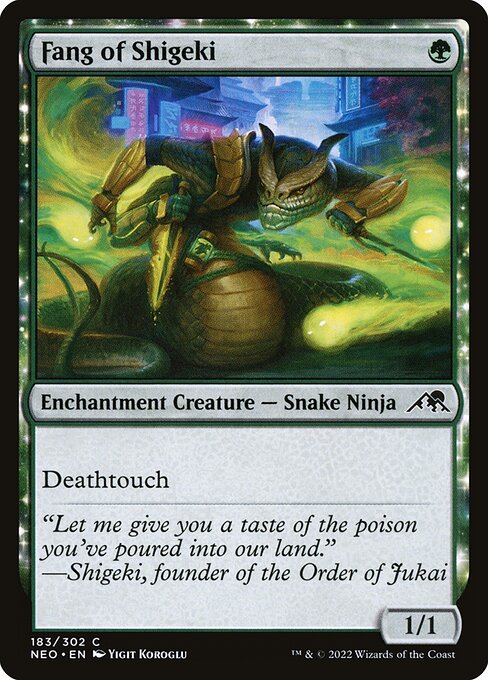 Fang of Shigeki - Kamigawa: Neon Dynasty Magic card
