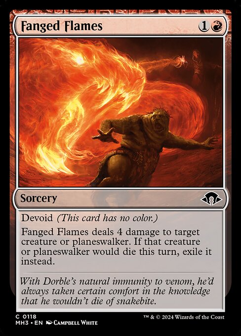 Fanged Flames - Modern Horizons 3 Magic card