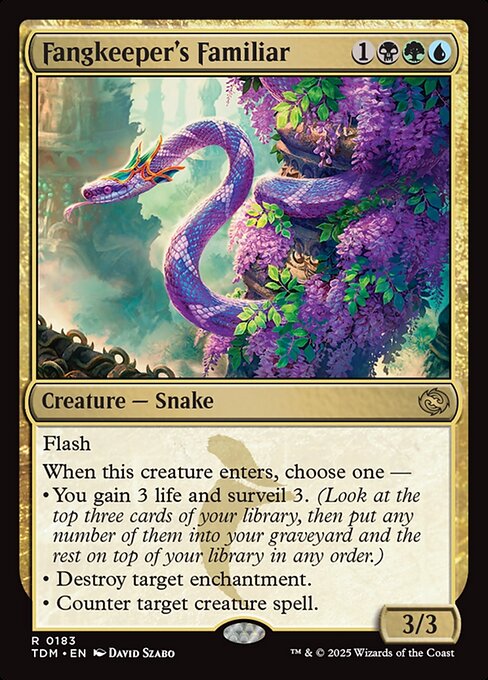 Fangkeeper's Familiar - Tarkir: Dragonstorm (#183) - Illustrated by David Szabo - Magic: The Gathering Card