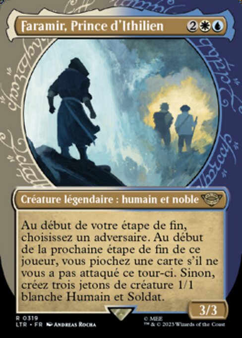 Faramir, Prince d'Ithilien (Faramir, Prince of Ithilien) - The Lord of the Rings: Tales of Middle-earth (#319) - Illustrated by Andreas Rocha - Magic: The Gathering Card