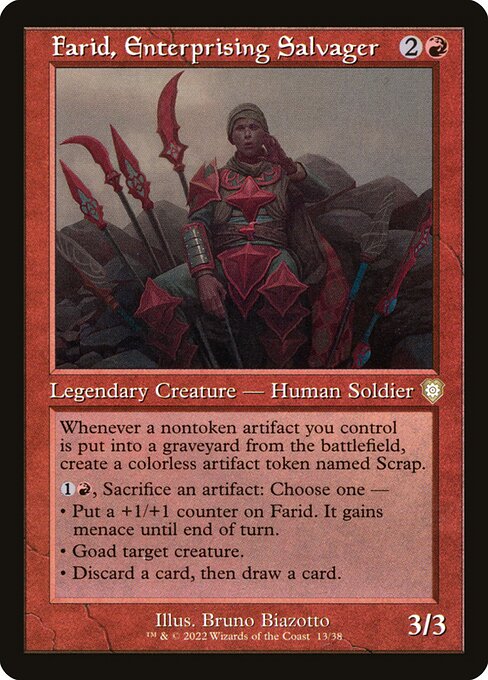 Farid, Enterprising Salvager - The Brothers' War Commander Magic card