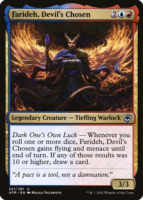 Farideh, Devil's Chosen - Adventures in the Forgotten Realms Magic card