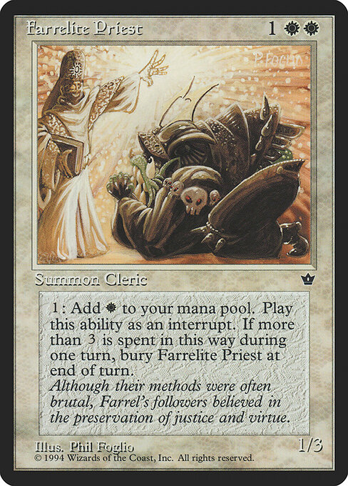 Farrelite Priest - Fallen Empires Magic card