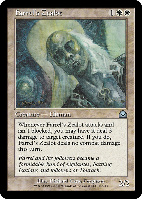 Farrel's Zealot - Masters Edition II (#14) - Illustrated by Richard Kane Ferguson - Magic: The Gathering Card