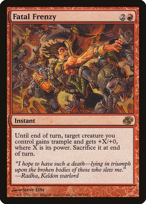 Fatal Frenzy - Planar Chaos Magic card