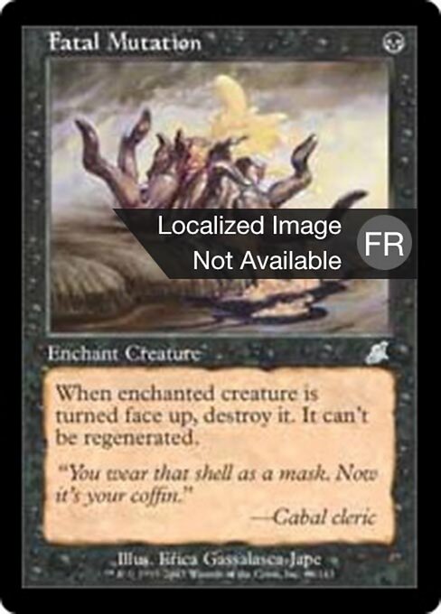 Mutación fatal (Fatal Mutation) - Scourge (#66) - Illustrated by Erica Gassalasca-Jape - Magic: The Gathering Card