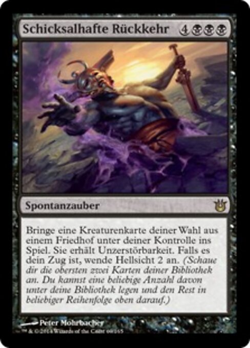 Schicksalhafte Rückkehr (Fated Return) - Born of the Gods (#69) - Illustrated by Peter Mohrbacher - Magic: The Gathering Card