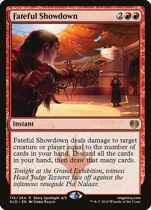 Schicksalsträchtige Machtprobe (Fateful Showdown) - Kaladesh (#114) - Illustrated by Chris Rallis - Magic: The Gathering Card