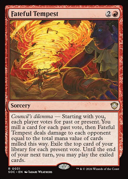 Fateful Tempest - Secrets of Strixhaven Commander Magic card