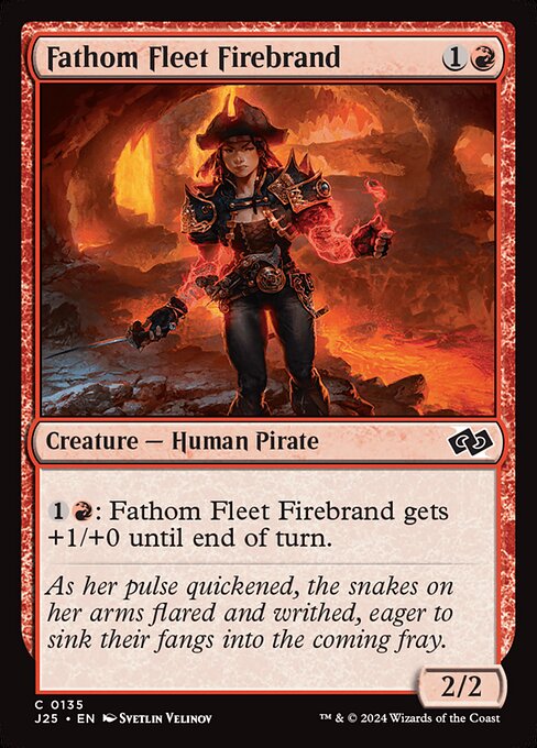 Зачинщица Флотилии Бездны (Fathom Fleet Firebrand) - Ixalan (#142) - Illustrated by Zezhou Chen - Magic: The Gathering Card