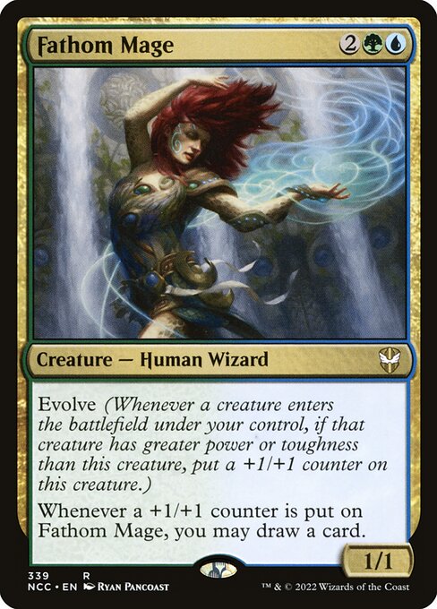 Fathom Mage - New Capenna Commander (#339) - Illustrated by Ryan Pancoast - Magic: The Gathering Card