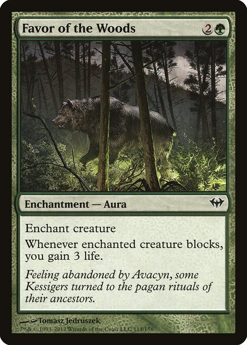Favor of the Woods - Dark Ascension Magic card