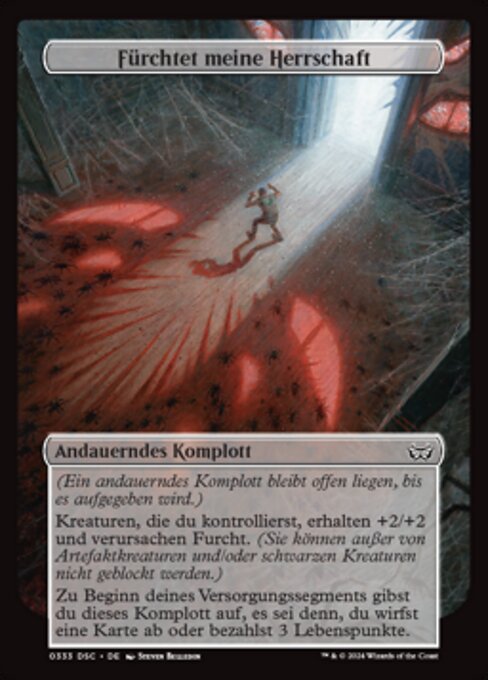 Temi la Mia Autorità (Fear My Authority) - Duskmourn: House of Horror Commander (#333) - Illustrated by Steven Belledin - Magic: The Gathering Card