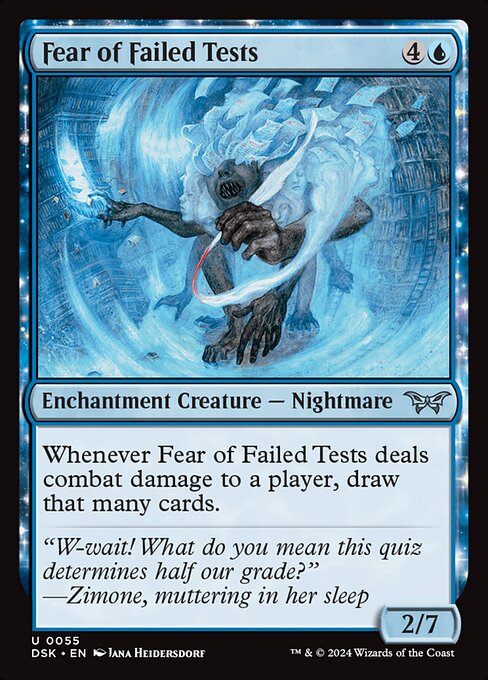 Fear of Failed Tests - Duskmourn: House of Horror Magic card