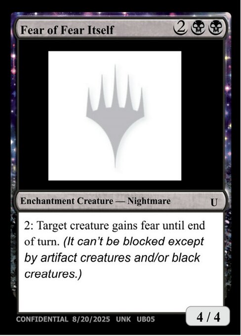 Fear of Fear Itself - Unknown Event Magic card