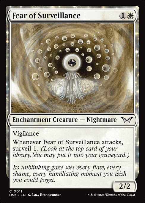 Fear of Surveillance - Duskmourn: House of Horror Magic card