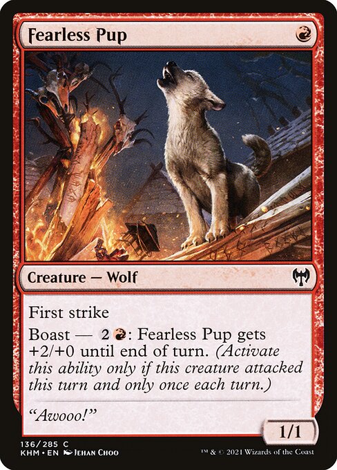 Fearless Pup - Kaldheim Magic card