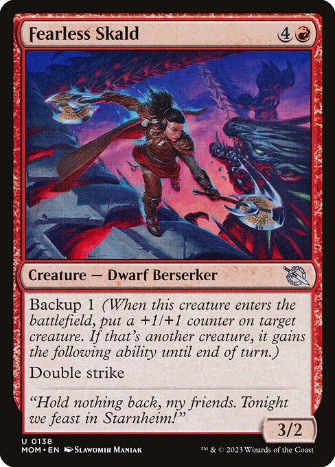 Fearless Skald - March of the Machine Magic card