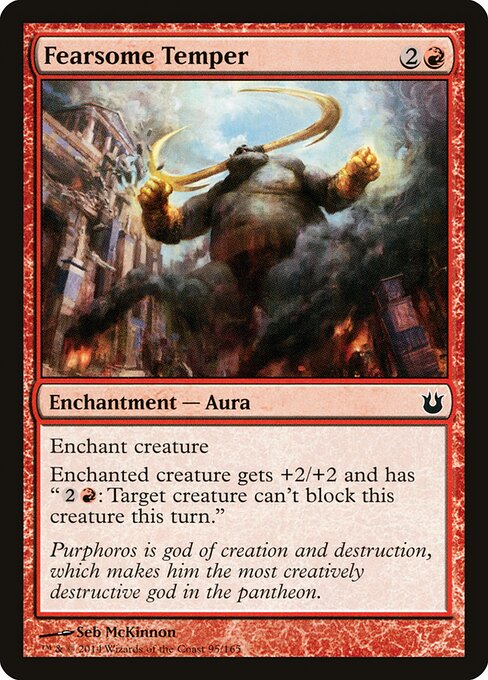 Fearsome Temper - Born of the Gods Magic card