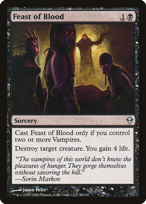 Feast of Blood - Zendikar Magic card