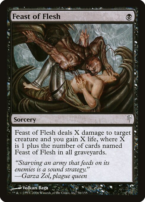 Feast of Flesh - Coldsnap Magic card