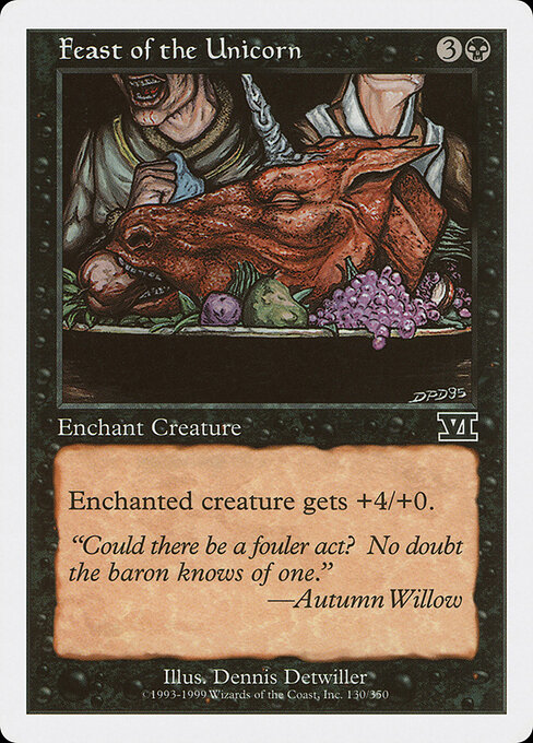 Feast of the Unicorn - Classic Sixth Edition Magic card