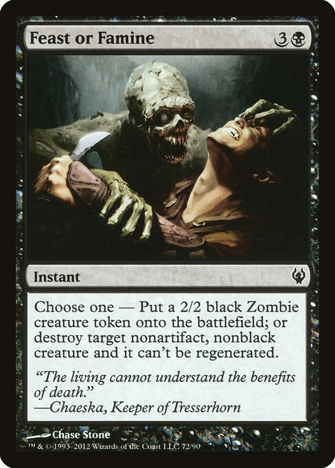 Feast or Famine - Duel Decks: Izzet vs. Golgari Magic card