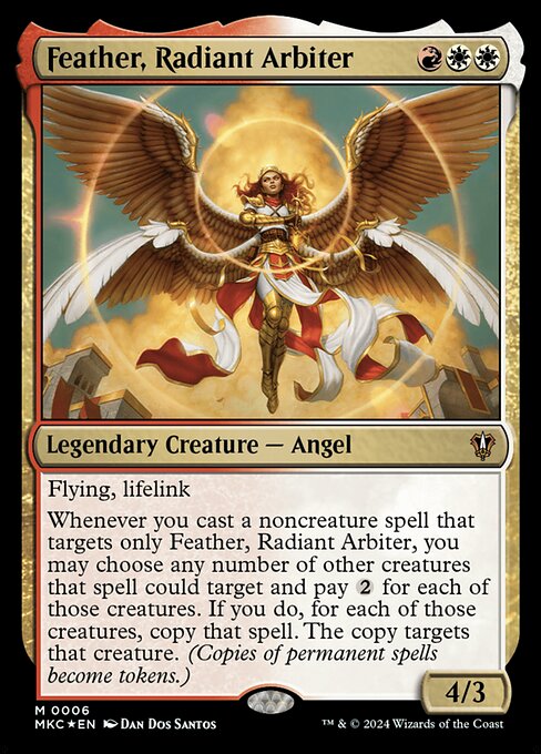 Feather, Radiant Arbiter - Murders at Karlov Manor Commander Magic card