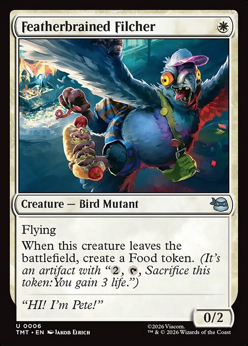 Featherbrained Filcher - Teenage Mutant Ninja Turtles Magic card