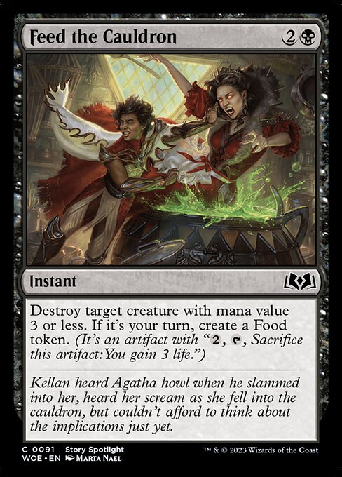 Feed the Cauldron - Wilds of Eldraine Magic card