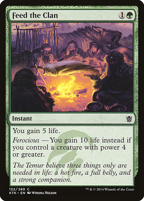 Feed the Clan - Khans of Tarkir Magic card