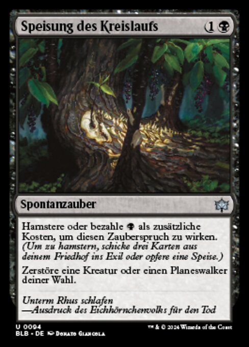 Speisung des Kreislaufs (Feed the Cycle) - Bloomburrow (#94) - Illustrated by Donato Giancola - Magic: The Gathering Card