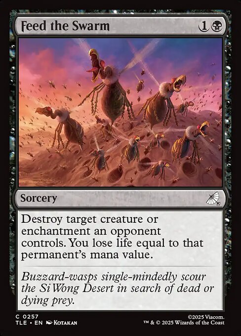 Feed the Swarm - Avatar: The Last Airbender Eternal (#257) - Illustrated by Kotakan - Magic: The Gathering Card