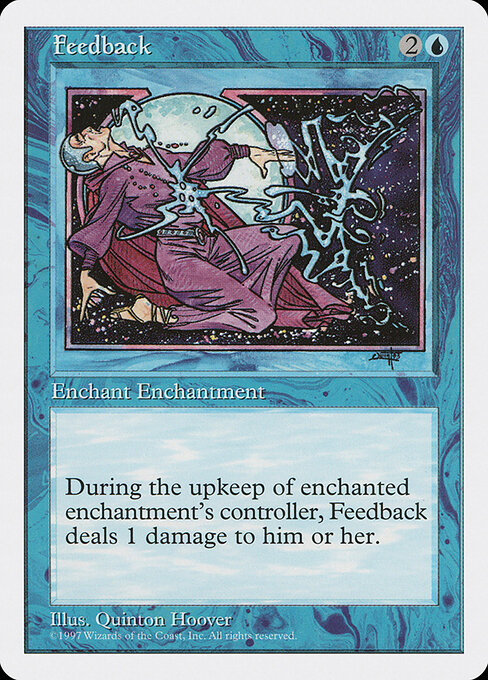 Feedback - Fifth Edition Magic card